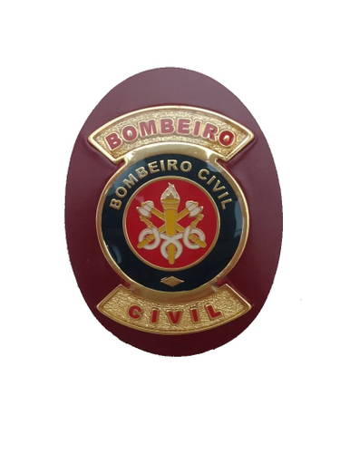 Distintivo / Bolachão - Bombeiro Civil - Bolachoes, vista frontal