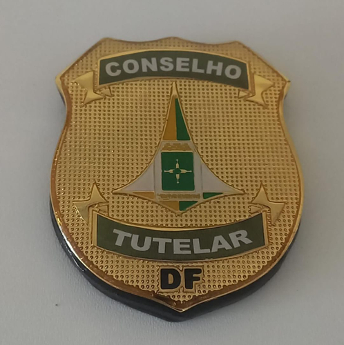 Distintivo / Bolachão Personalizável Brasão Distrito Federal - DF - Bolachoes, vista frontal