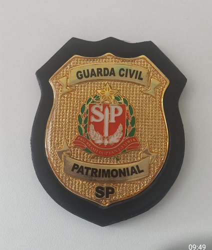 Distintivo / Bolachão Personalizável Brasão São Paulo - SP - Bolachoes, vista frontal